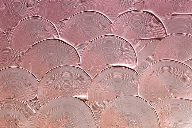 Textura de trazo de pincel curva rosa