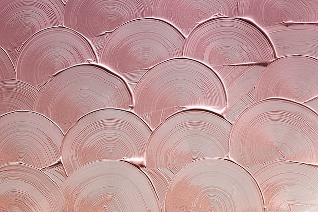 Textura de trazo de pincel curva rosa