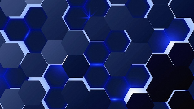 Texturas hexagonales de neón para redes