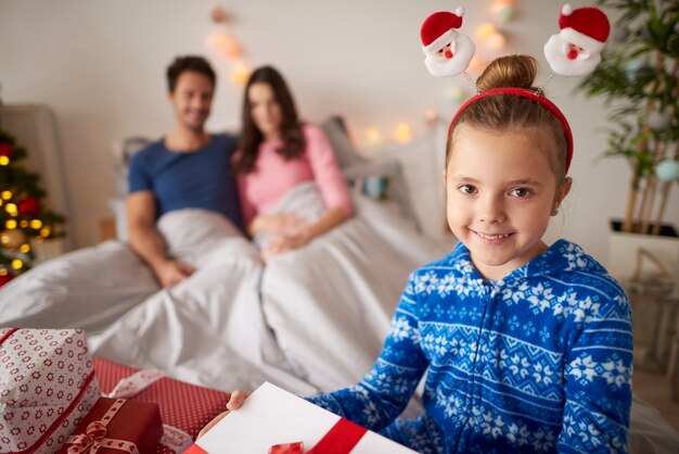 Tiempo de Navidad con familia amorosa.