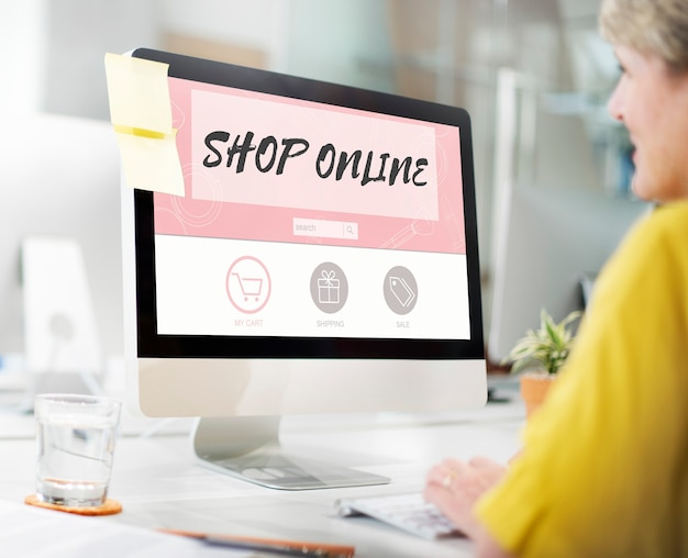 Tienda online concepto de tienda de compras por Internet