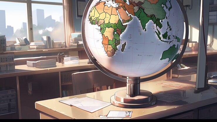 Foto gratuito la tierra al estilo de anime