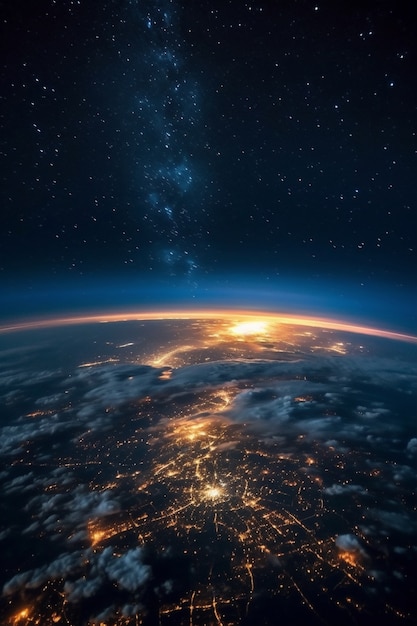 Foto gratuita la tierra vista desde el espacio