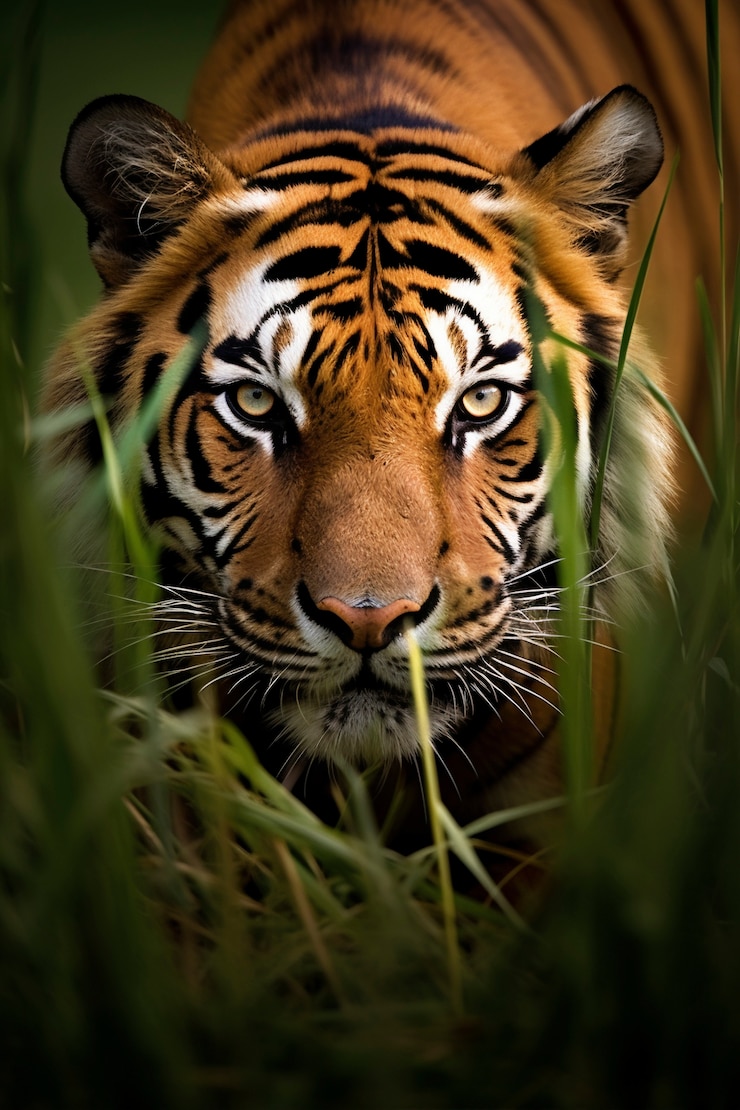 Foto gratuito el tigre feroz en la naturaleza