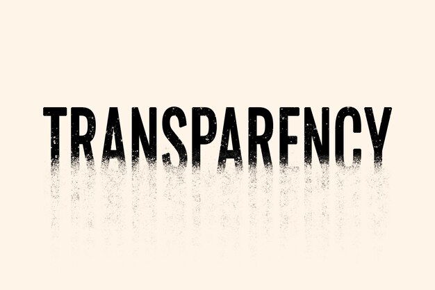 Tipografía de transparencia en fuente crumble