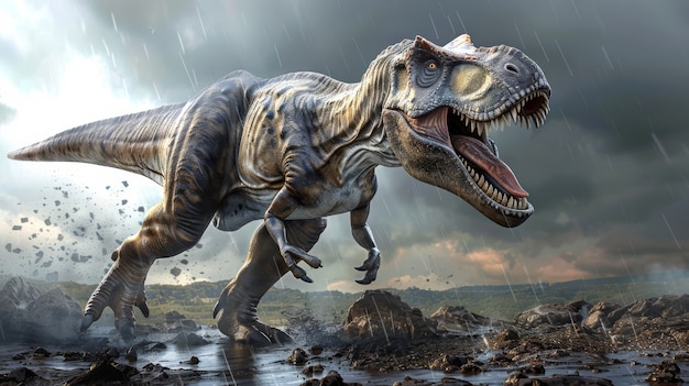 El tiranosaurio rex en la naturaleza