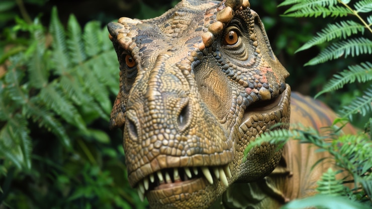 Foto gratuito el tiranosaurio rex en la naturaleza