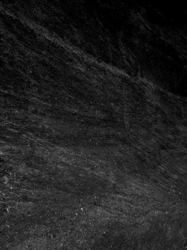 Foto gratuito tiro vertical en escala de grises de una superficie negra