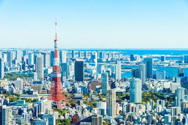 Tokio horizonte de la ciudad