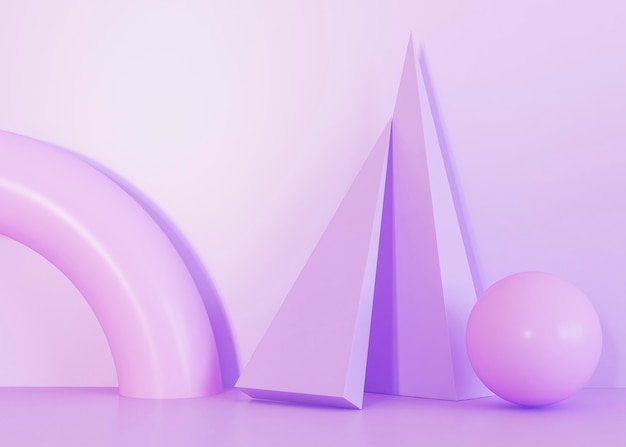 Tonos violetas de fondo de formas geométricas