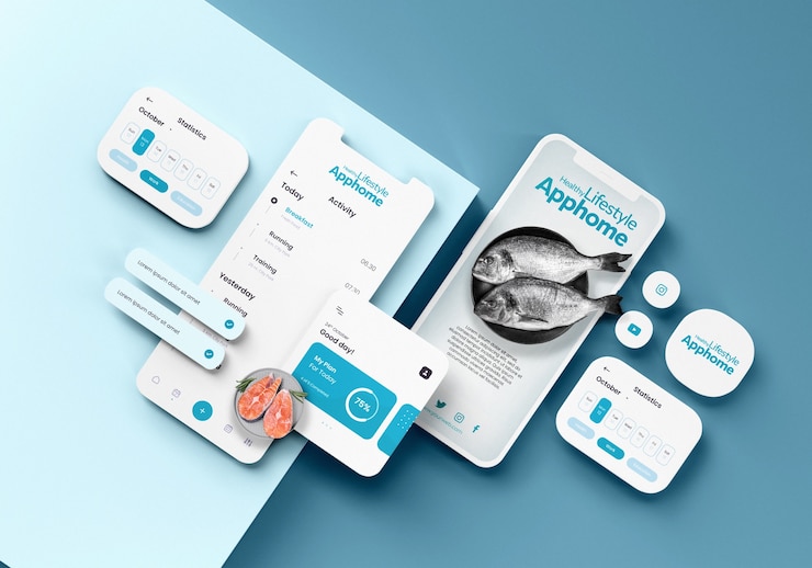 Photo Gratis top view  nutritional counter app