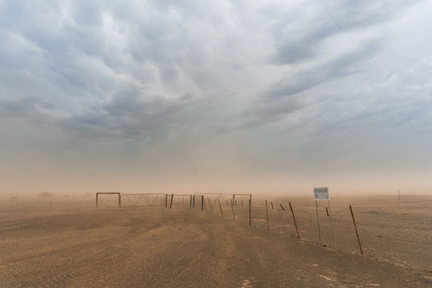 Tormenta de arena de Namibia