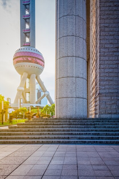 Foto gratuita la torre peal oriental en shanghai
