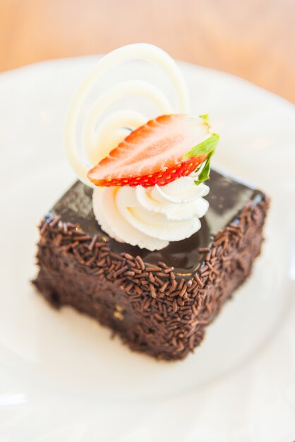 torta de chocolate de postre