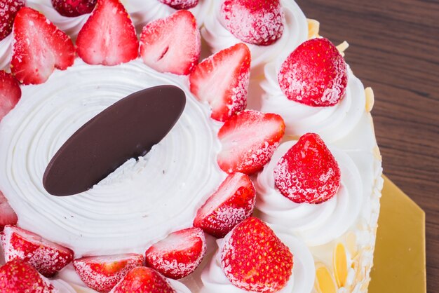 Torta de la fresa del helado