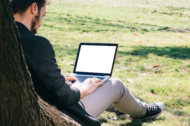 Trabajando al aire libre