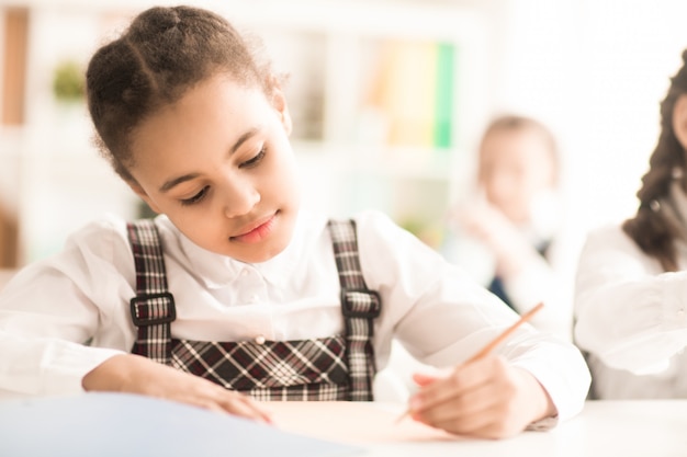 Trabajando en la escuela