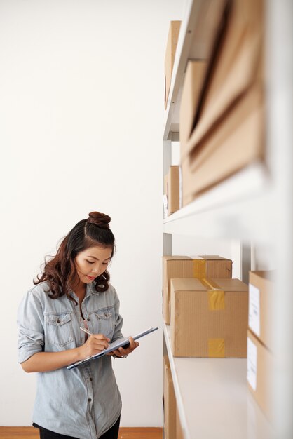 Trabajando con la lista de pedidos