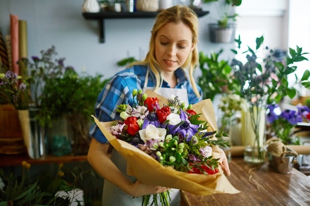 Trabajo de florista