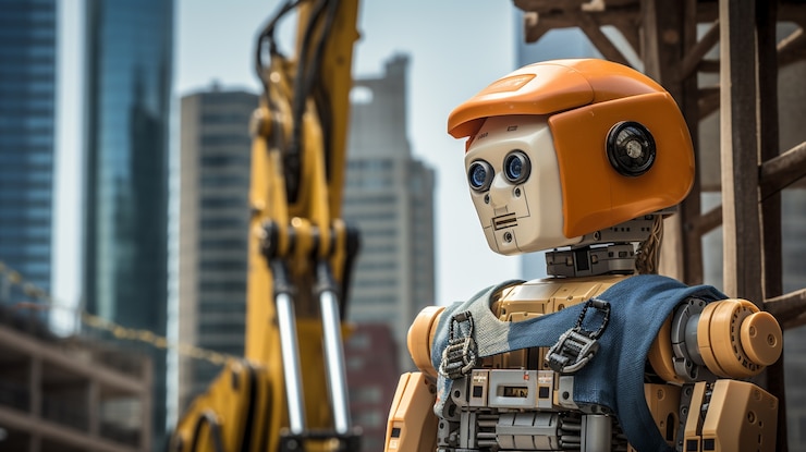 Foto gratuito trabajo humano ordinario realizado por un robot