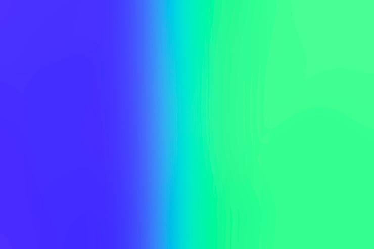 Foto gratuito transición de azul a verde