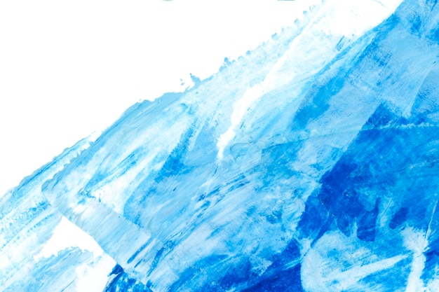 Trazo de pincel azul y blanco con textura de fondo