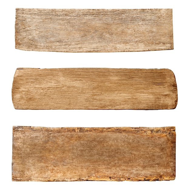 Tres tipos de madera.