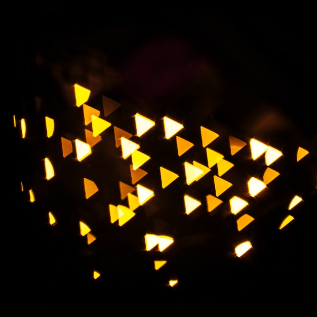 Triángulo de manchas de luz