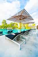 Foto gratuita tropical verano hermosa piscina
