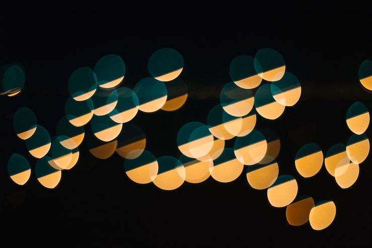 Photo Gratis two-colored specks of light