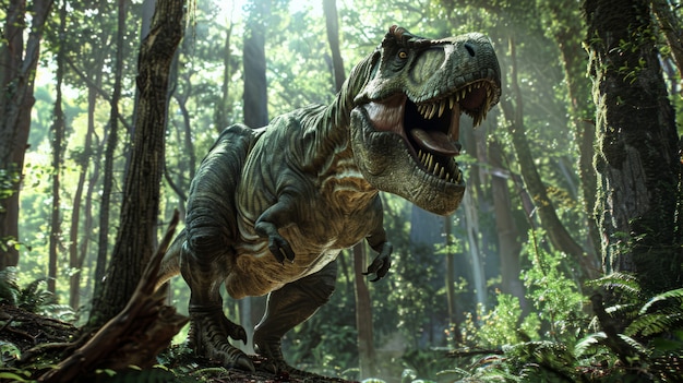 Foto gratuita tyrannosaurus rex in the wild