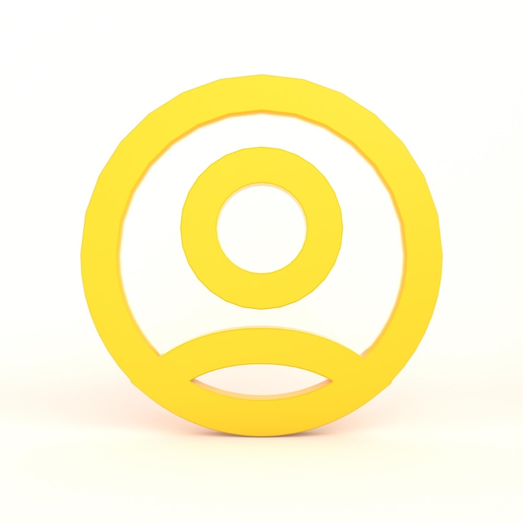 Photo Gratis user sign icon front side with white background