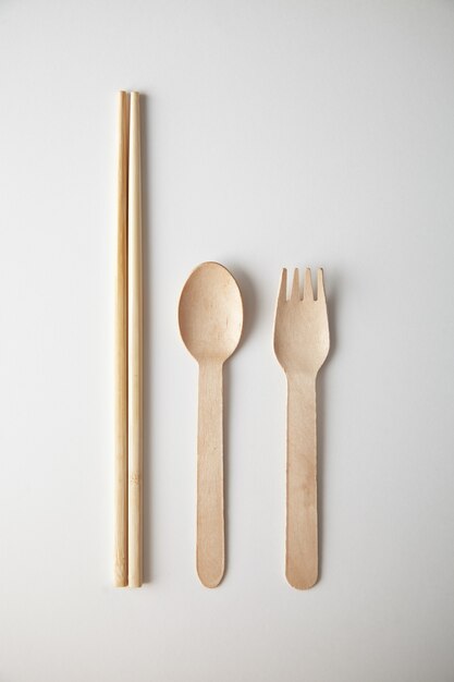 Utencils de cocina para comida para llevar: cuchara ecológica de reciclaje de madera