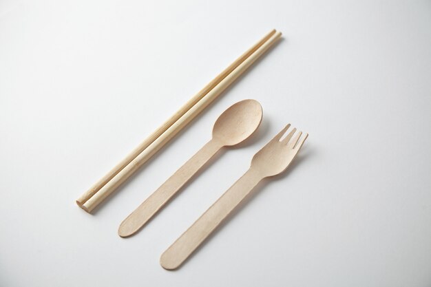 Utencils de cocina para comida para llevar: cuchara ecológica de reciclaje de madera