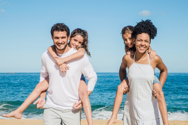 Vacaciones felices con la familia