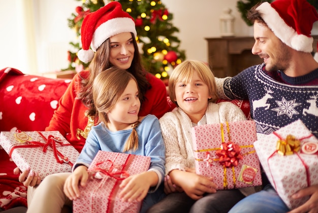 Vacaciones de Navidad en familia en casa