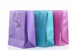 Foto gratuita varias bolsas coloridas de compras