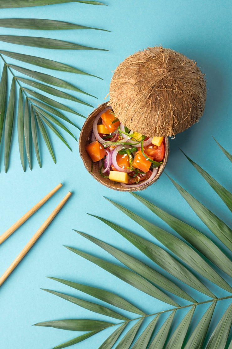 Foto gratuito una variedad de deliciosos bolos de poke