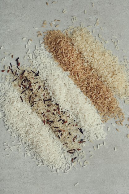Varios tipos de arroz