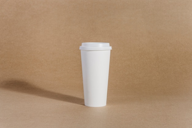 Vaso de café blanco