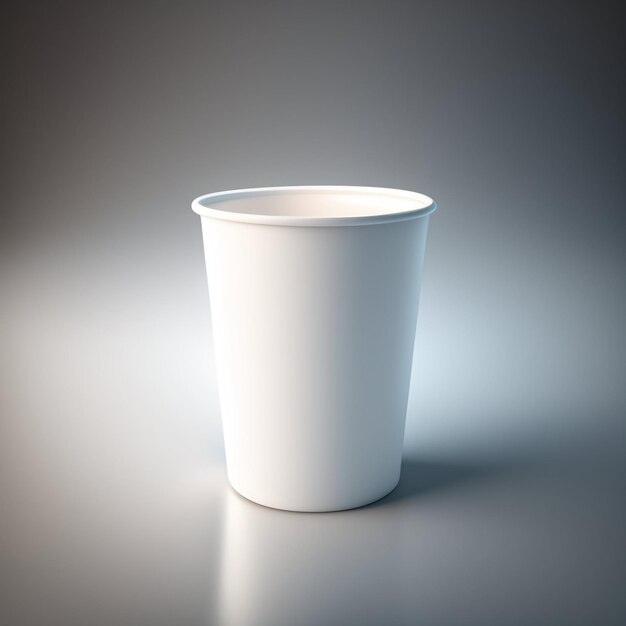 Un vaso de papel blanco con la palabra café