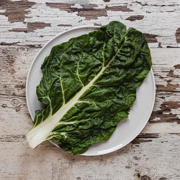 Vegetal verde orgánico para ensalada