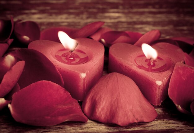 velas de San valentín