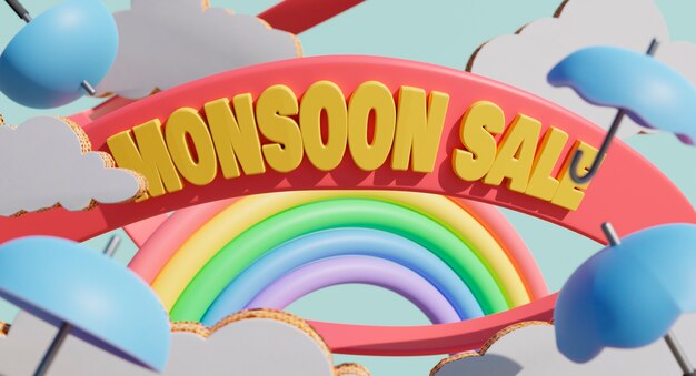 Venta de temporada de monzones 3d