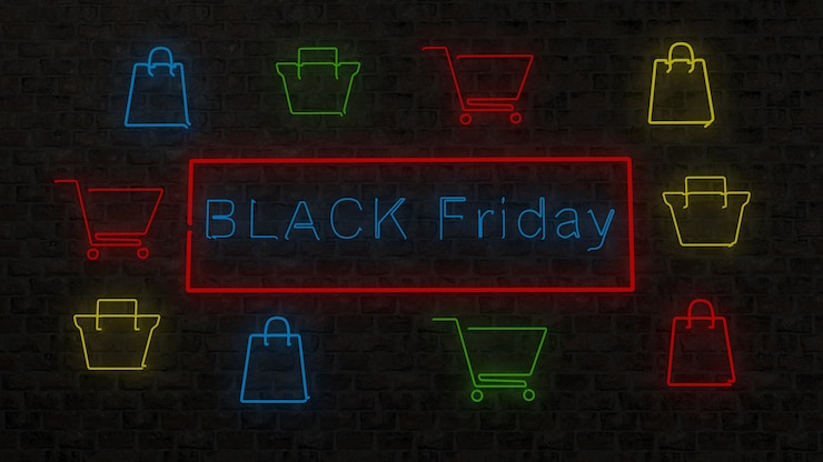 Foto gratuito venta del viernes negro