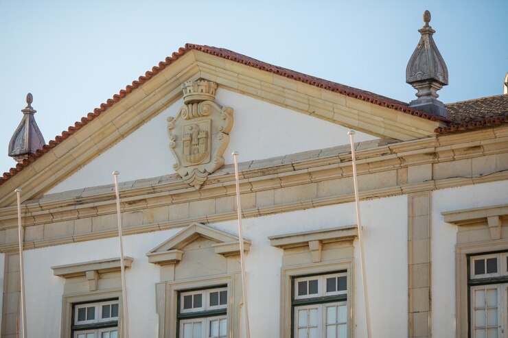 Foto gratuito ver la arquitectura en la calle del casco antiguo de faro, algarve, portugal.
