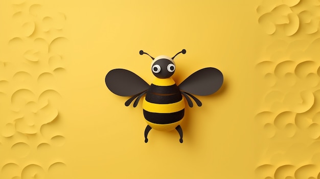 Foto gratuita ver insecto abeja 3d