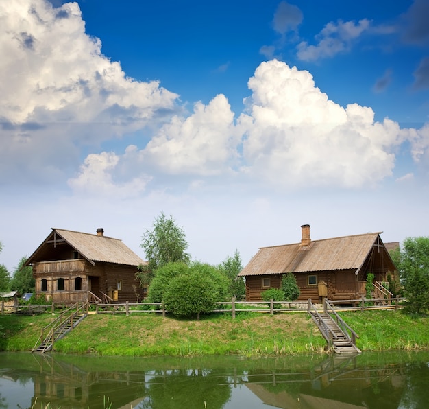 Foto gratuita verano desde el paisaje rural