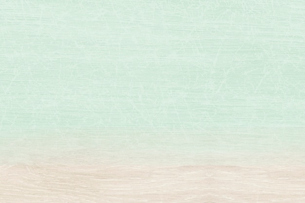 Foto gratuita verde pastel liso con fondo de producto de madera beige