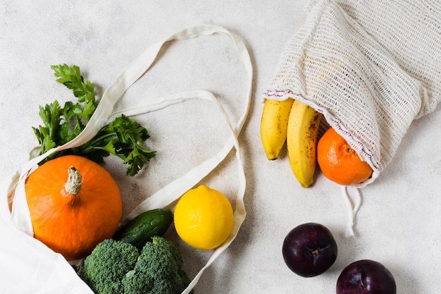 Verduras en bolsas bio para una mente sana y relajada